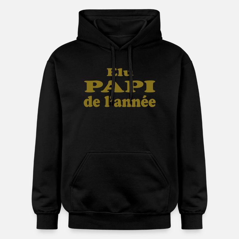 ELU PAPI DE L'ANNEE - Sweat à capuche Softstyle® Gildan Unisexe - noir