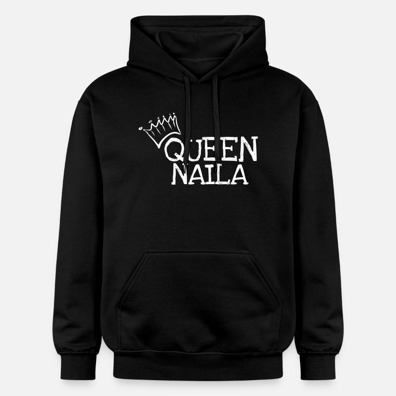 Prénom Naila - Sweat à capuche Softstyle® Gildan Unisexe - noir