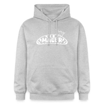 Beruf Maler - Gildan Unisex Softstyle® Midweight Hoodie - Hellgrau meliert - Vorne - Liana (172cm) & Jaron (178cm)