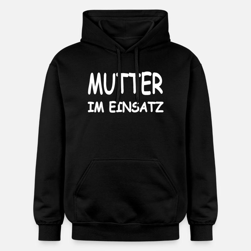 Mutter - Gildan Unisex Softstyle® Midweight Hoodie - Schwarz