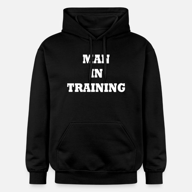 Man in Training - Sweat à capuche Softstyle® Gildan Unisexe - noir