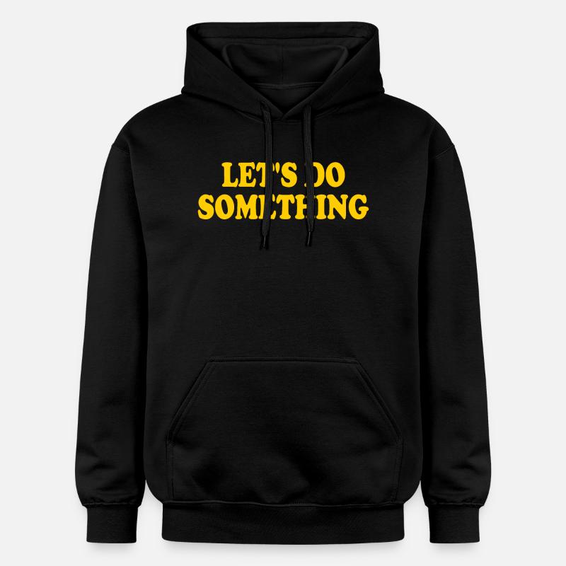 lets do something - Sweat à capuche Softstyle® Gildan Unisexe - noir