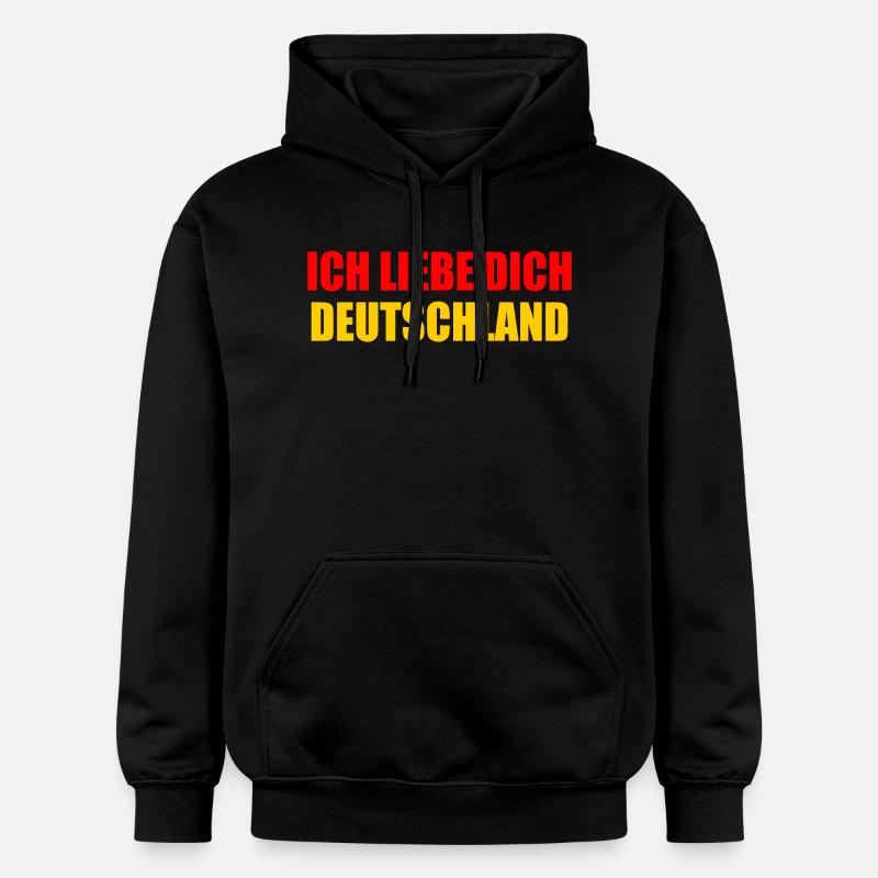 Je t’aime Allemagne - Sweat à capuche Softstyle® Gildan Unisexe - noir