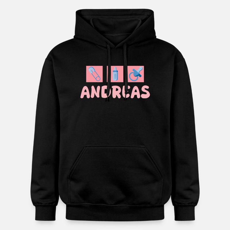 Sucette Andreas - Sweat à capuche Softstyle® Gildan Unisexe - noir