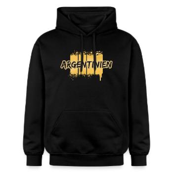 Argentina - Gildan Unisex Softstyle® Midweight Hoodie - black - Front - Marisol (170cm) & Nik (191cm)