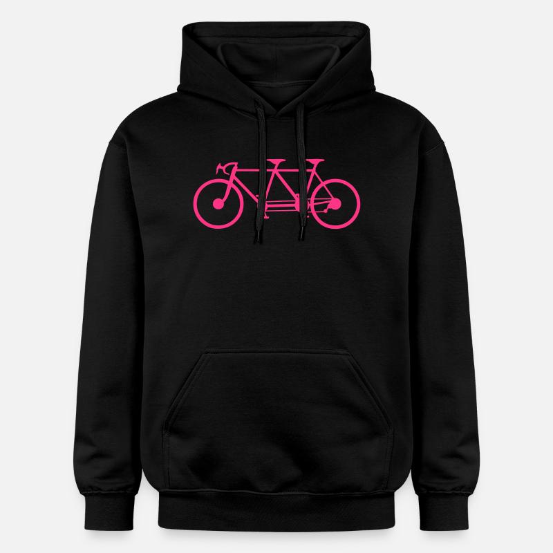 tandem velo bicyclette 3 - Sweat à capuche Softstyle® Gildan Unisexe - noir