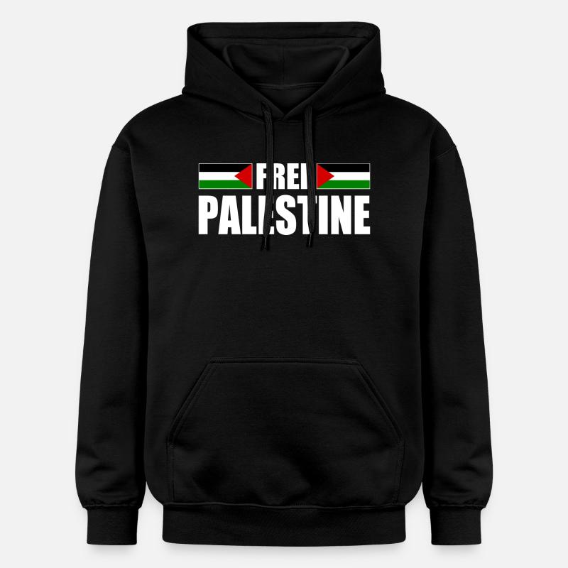 Free palestine - Sweat à capuche Softstyle® Gildan Unisexe - noir