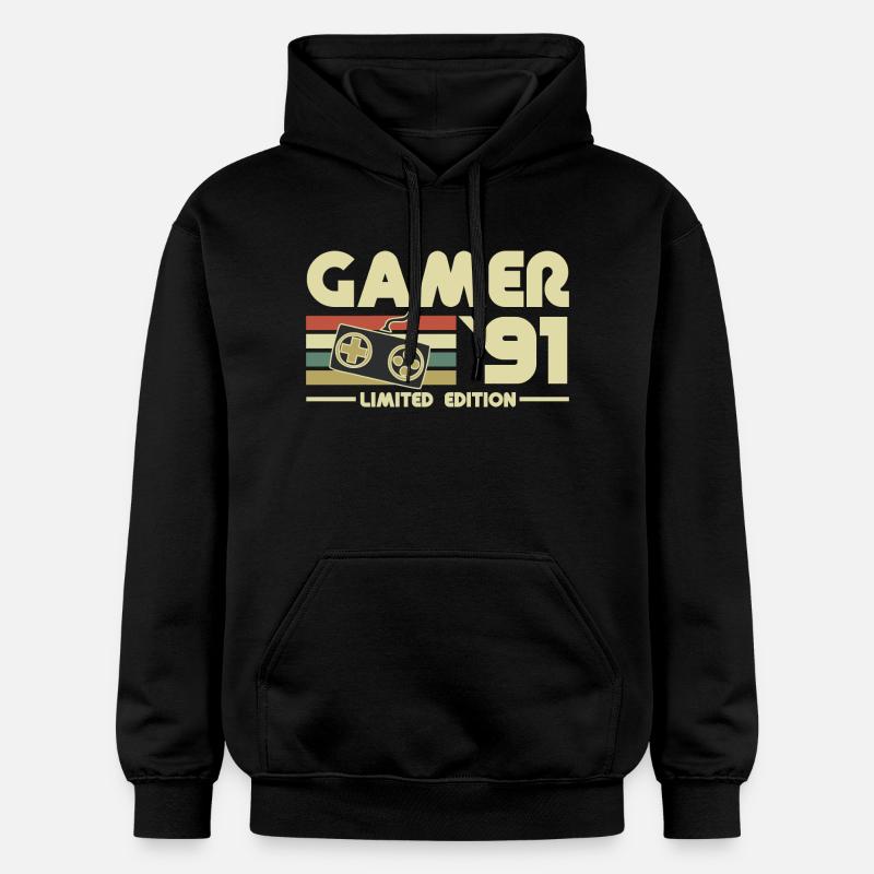 gamer 91 - Sweat à capuche Softstyle® Gildan Unisexe - noir