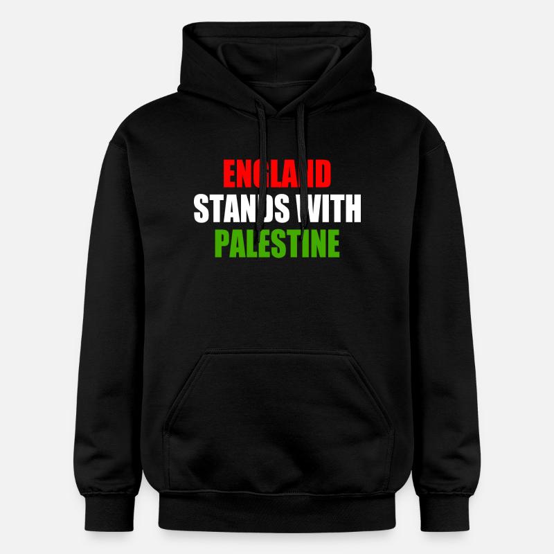England stands with palestine - Sweat à capuche Softstyle® Gildan Unisexe - noir