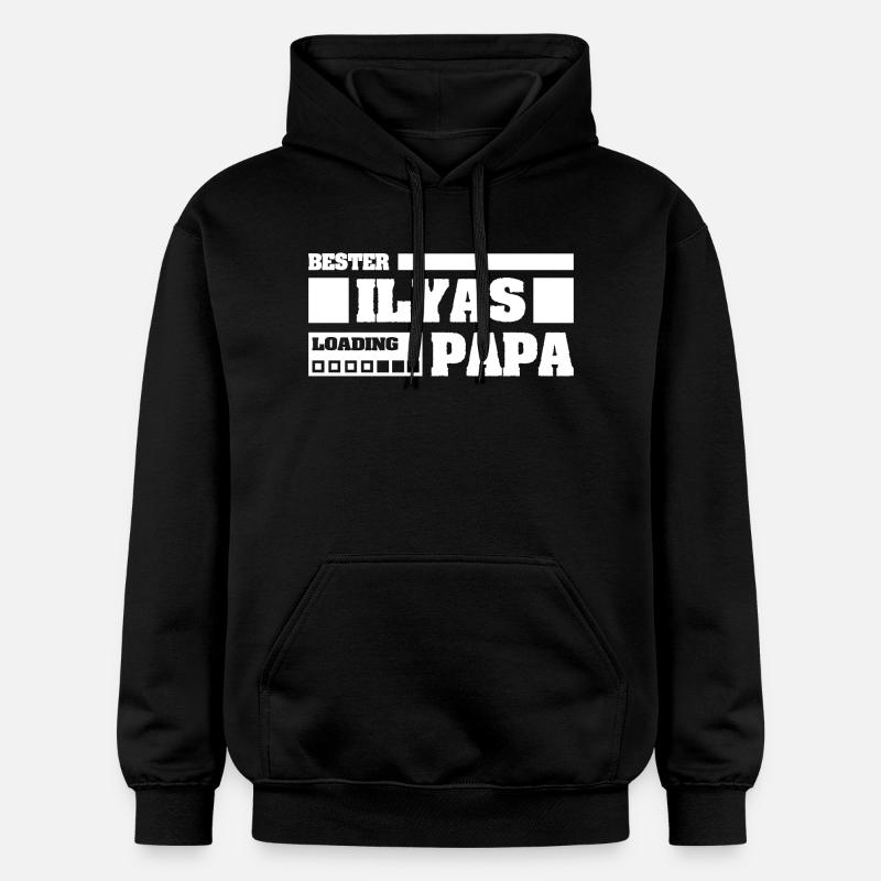 Prénom Ilyas - Sweat à capuche Softstyle® Gildan Unisexe - noir