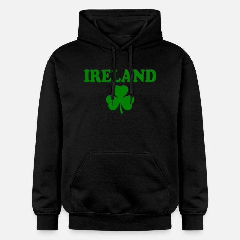 Trèfle d’Irlande Trèfles - Sweat à capuche Softstyle® Gildan Unisexe - noir