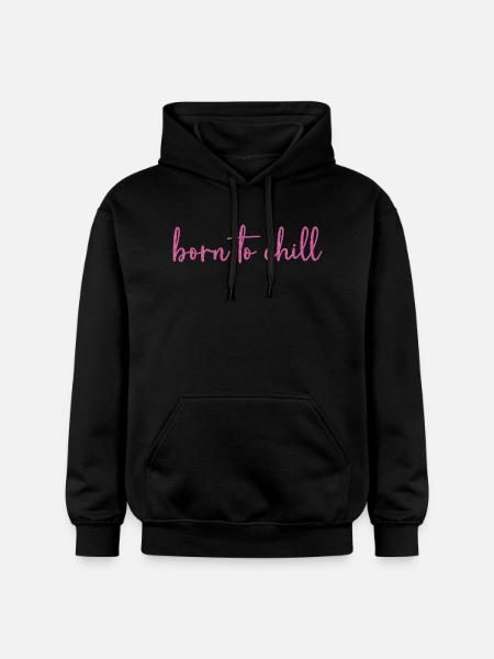 Born to chill - Gildan Unisex Softstyle® Midweight Hoodie - black