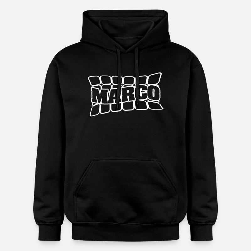 Marco comme nom - Sweat à capuche Softstyle® Gildan Unisexe - noir