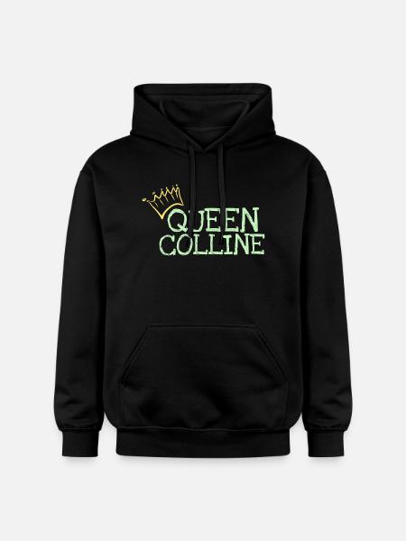 First name Colline - Gildan Unisex Softstyle® Midweight Hoodie - black