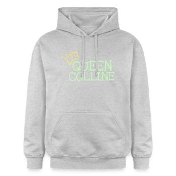 Vorname Colline - Gildan Unisex Softstyle® Midweight Hoodie - Hellgrau meliert - Vorne - Liana (172cm) & Jaron (178cm)