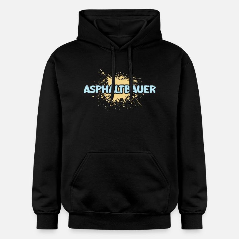 Constructeur d’asphalte comme métier - Sweat à capuche Softstyle® Gildan Unisexe - noir