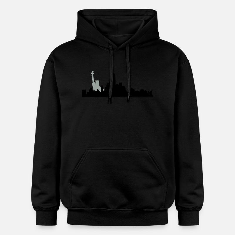 new york manhatten - Sweat à capuche Softstyle® Gildan Unisexe - noir