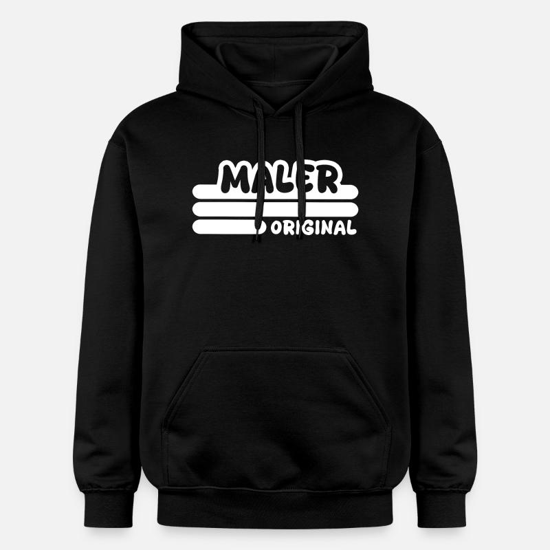 Beruf Maler - Gildan Unisex Softstyle® Midweight Hoodie - Schwarz