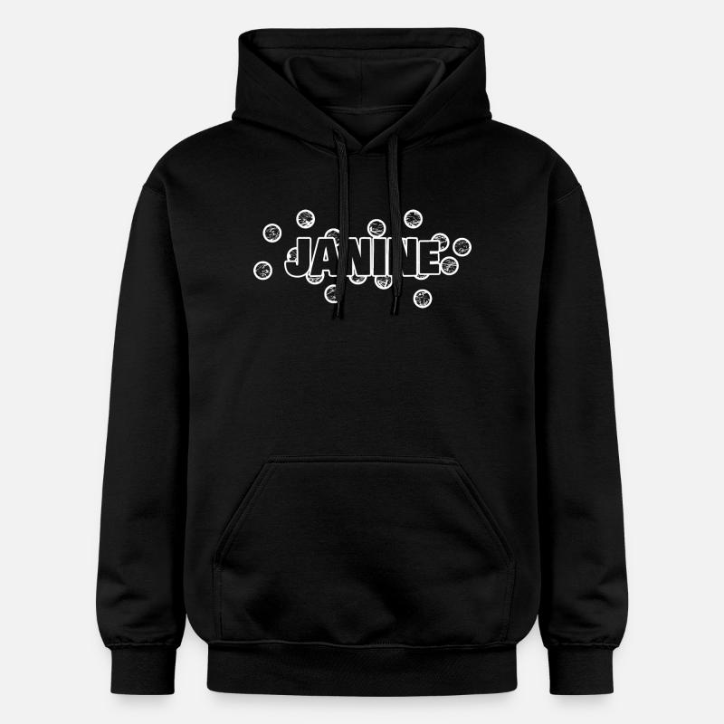 Cadeau pour Janine - Sweat à capuche Softstyle® Gildan Unisexe - noir