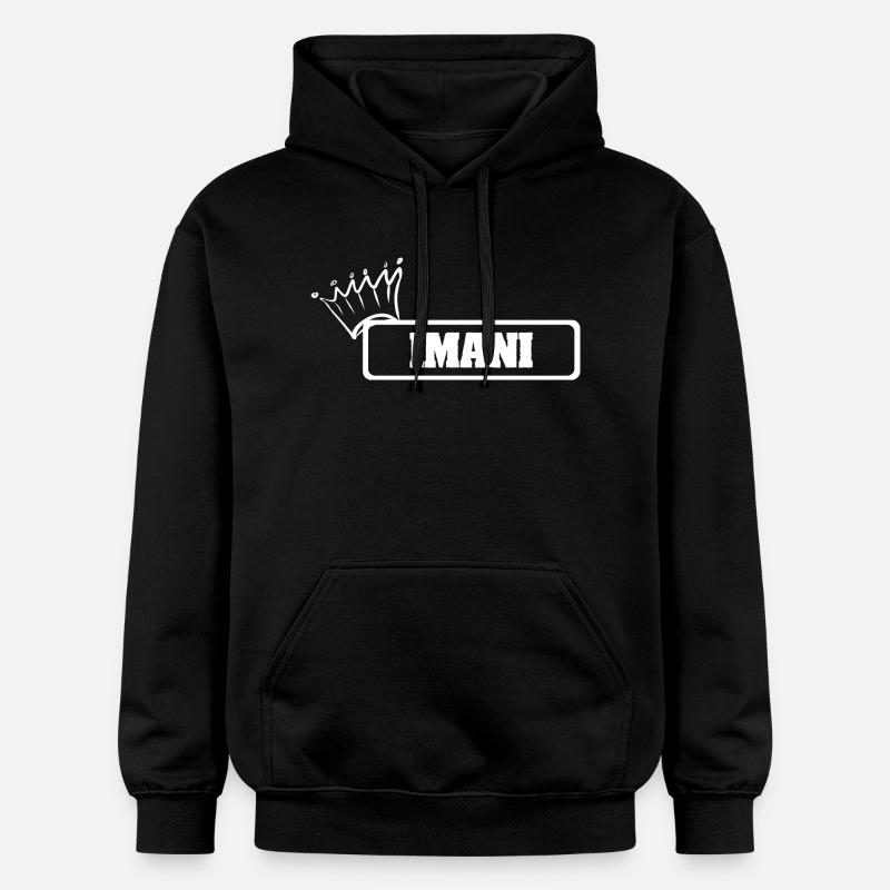 Krone Imani - Gildan Unisex Softstyle® Midweight Hoodie - Schwarz
