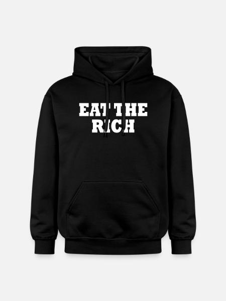 Eat the rich - Gildan Unisex Softstyle® Midweight Hoodie - black