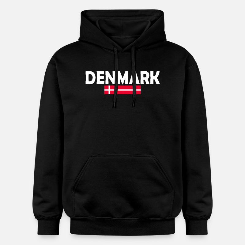 Drapeau du Danemark - Sweat à capuche Softstyle® Gildan Unisexe - noir