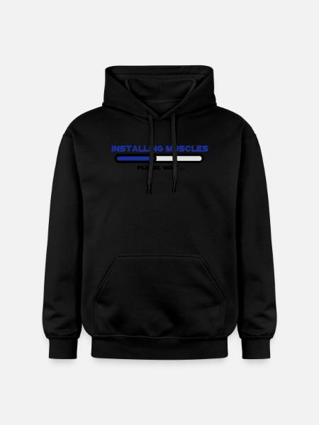 installing muscles 2 - Sweat à capuche Softstyle® Gildan Unisexe - noir