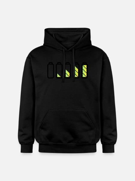 battery_loading - Gildan Unisex Softstyle® Midweight Hoodie - black