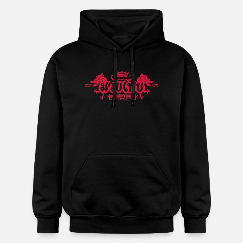 Muay Thai Dragons - Sweat à capuche Softstyle® Gildan Unisexe - noir