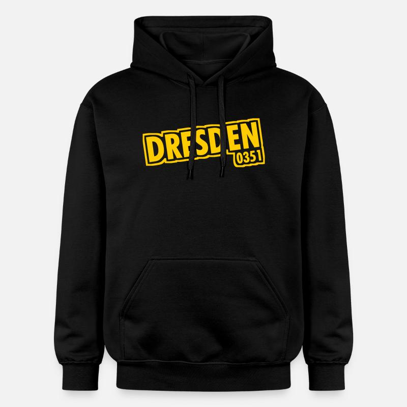 Dresde - 0351 - Indicatif régional - Saxe - Sweat à capuche Softstyle® Gildan Unisexe - noir