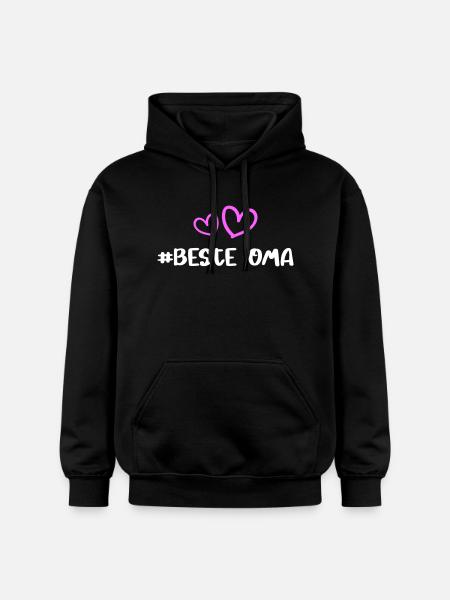 Best Granny Heart Love - Gildan Unisex Softstyle® Midweight Hoodie - black