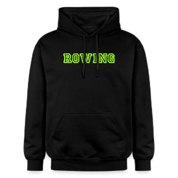 Rowing Slogan - Rudern - Ruderer - Ruderin - Gildan Unisex Softstyle® Midweight Hoodie - Schwarz - Vorne - Marisol (170cm) & Nik (191cm)