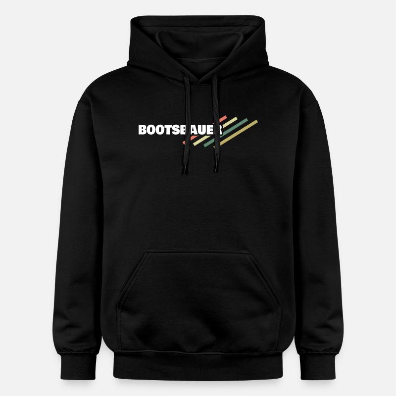 Workplace boat builder - Gildan Unisex Softstyle® Midweight Hoodie - black