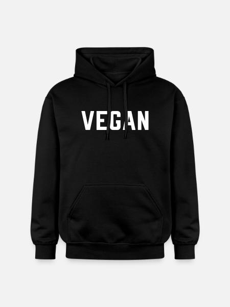 vegan - Gildan Unisex Softstyle® Midweight Hoodie - black