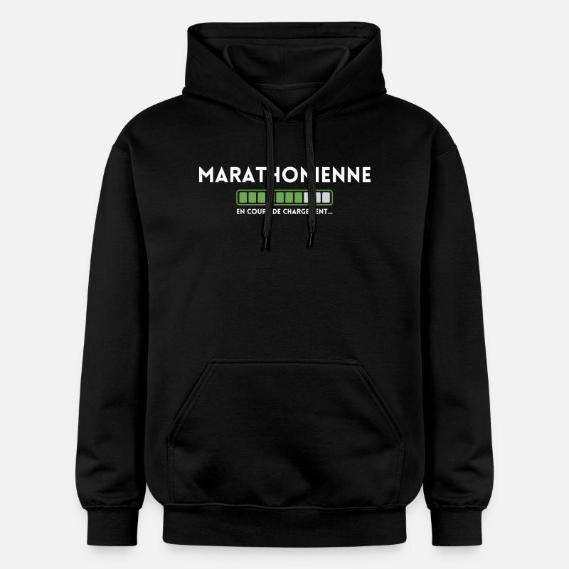 Marathonienne en cours de chargement - Sweat à capuche Softstyle® Gildan Unisexe - noir