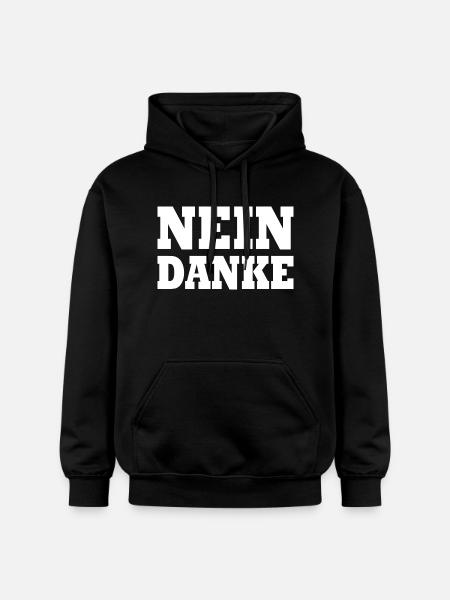 Nein danke - Gildan Unisex Softstyle® Midweight Hoodie - Schwarz