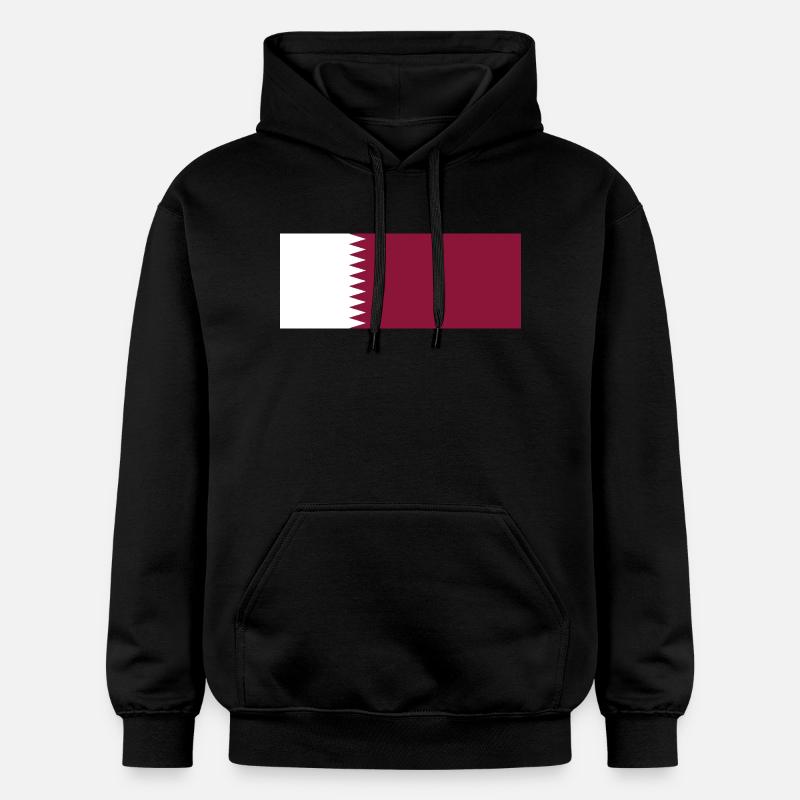 Qatar - Sweat à capuche Softstyle® Gildan Unisexe - noir