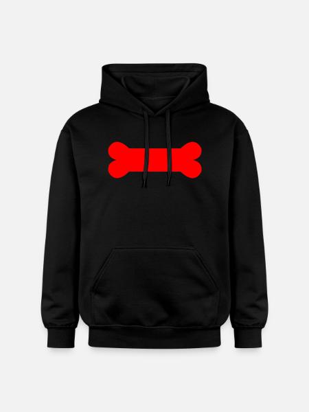 Pup Play Bone - Gildan Unisex Softstyle® Midweight Hoodie - Schwarz
