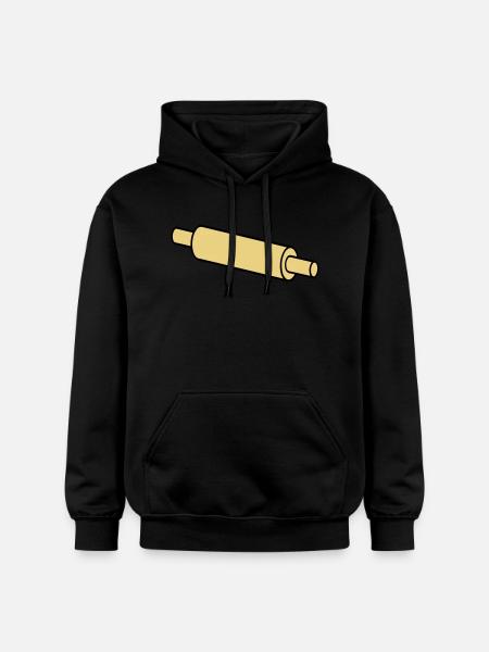 rolling pin - Gildan Unisex Softstyle® Midweight Hoodie - black