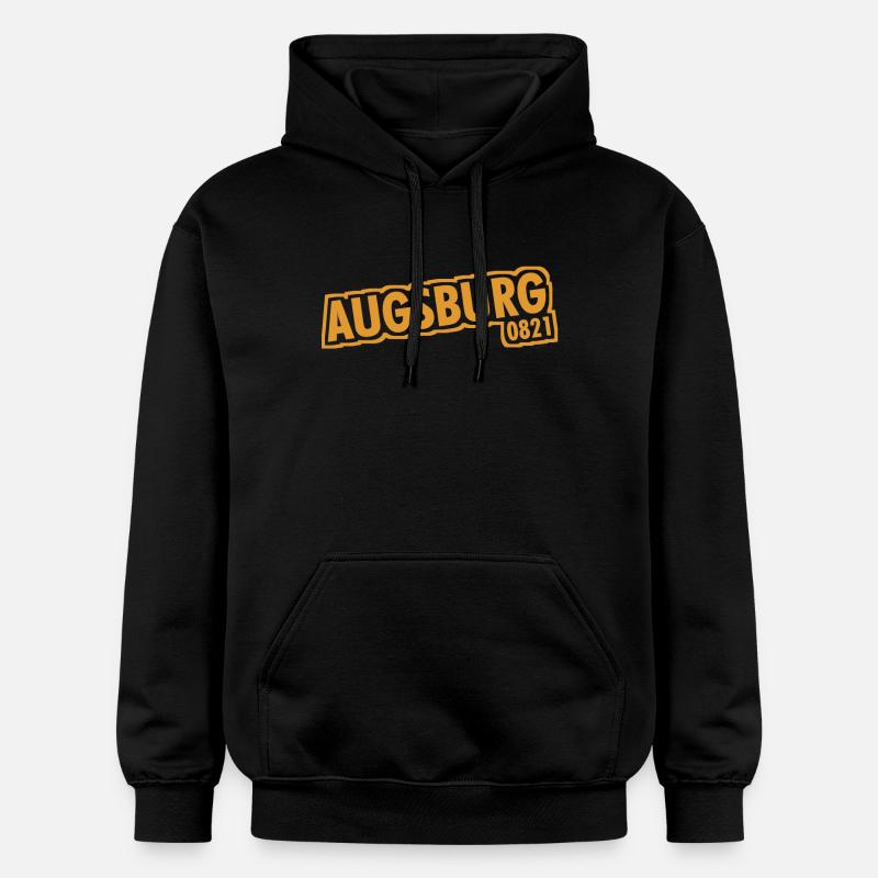 Augsburg 0821 Dialing Code - Gildan Unisex Softstyle® Midweight Hoodie - black
