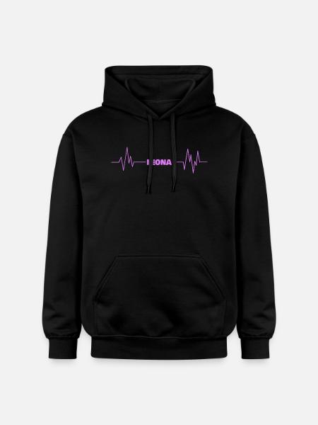 Leona as a given name - Gildan Unisex Softstyle® Midweight Hoodie - black