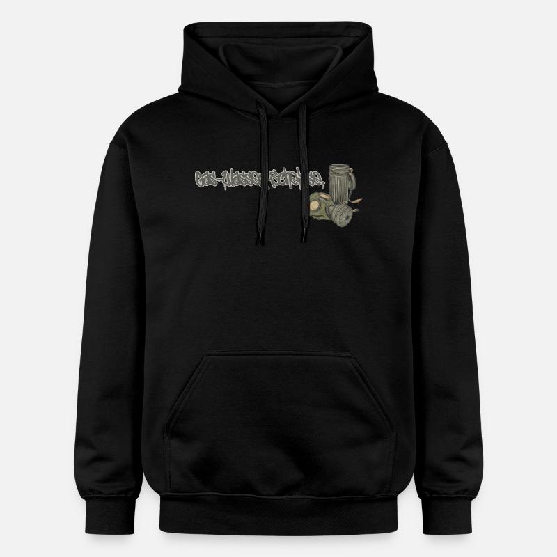 Gaz Eau Merde // Illustration - Sweat à capuche Softstyle® Gildan Unisexe - noir