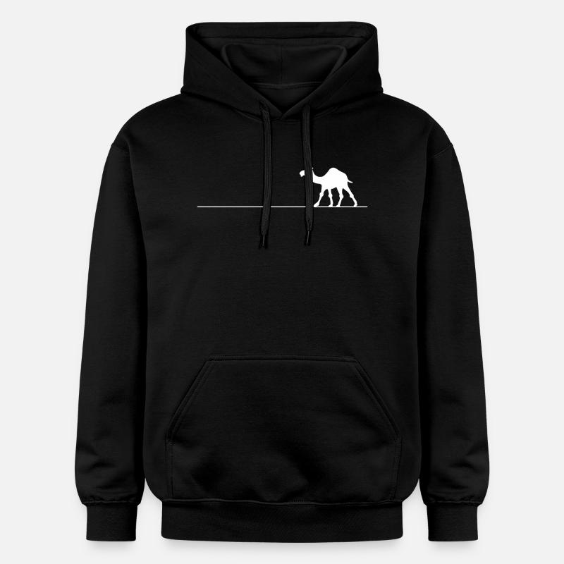 Kamel Linie - Gildan Unisex Softstyle® Midweight Hoodie - Schwarz