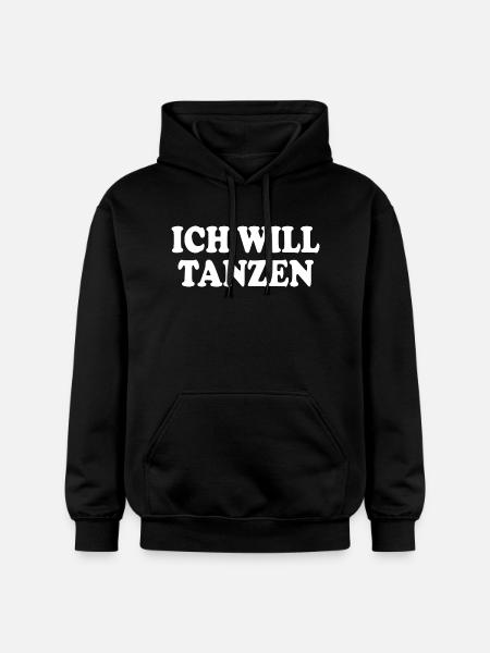 Ich will tanzen - Gildan Unisex Softstyle® Midweight Hoodie - Schwarz