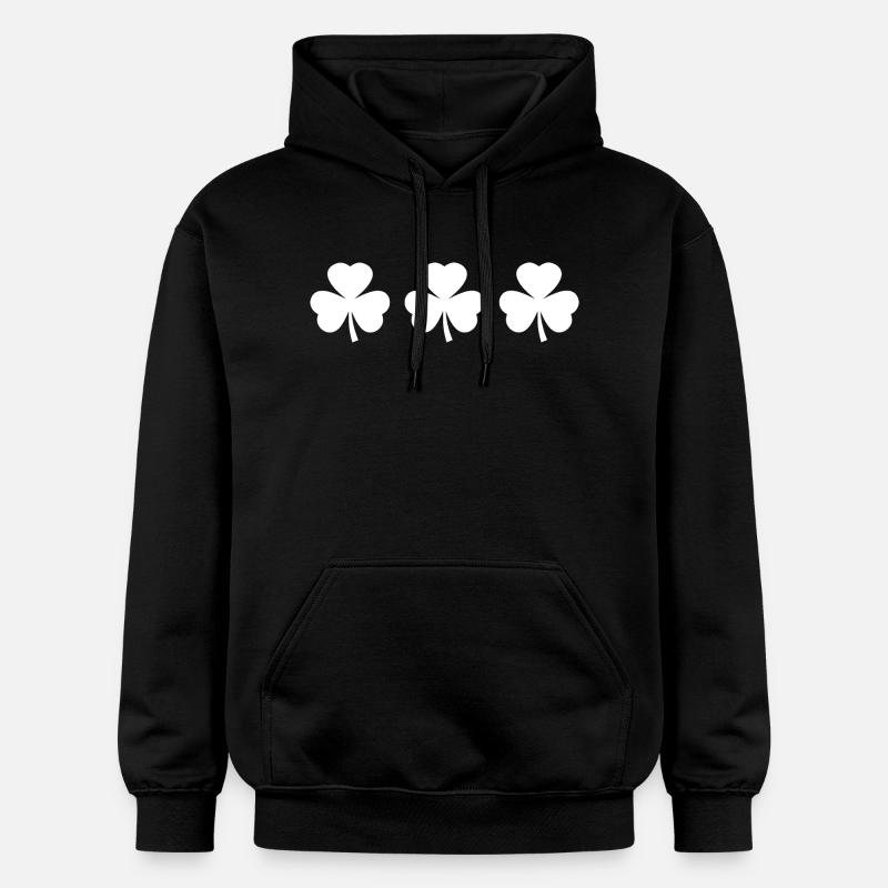 Trèfle de la Saint-Patrick d’Irlande - Sweat à capuche Softstyle® Gildan Unisexe - noir