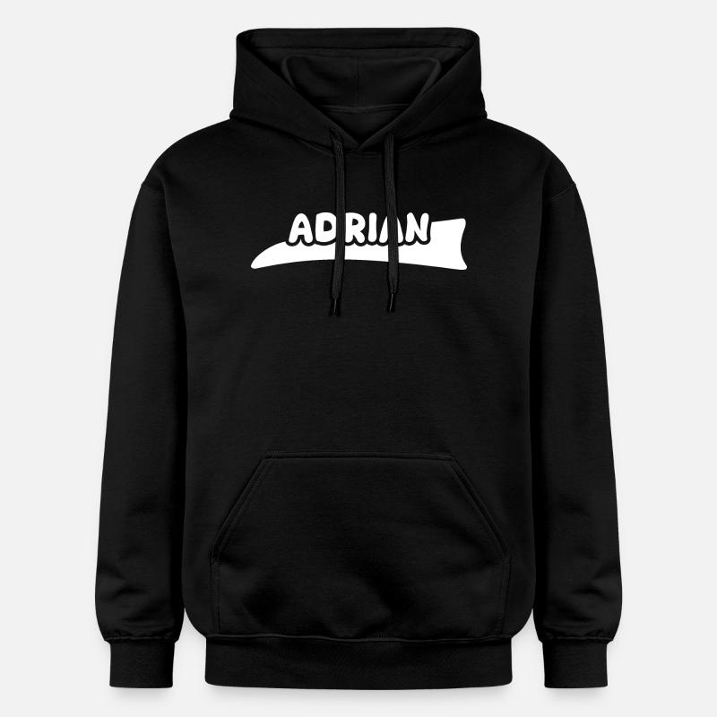 Prénom Adrian - Sweat à capuche Softstyle® Gildan Unisexe - noir