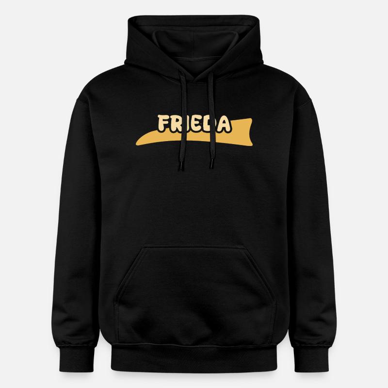 First name Frieda - Gildan Unisex Softstyle® Midweight Hoodie - black