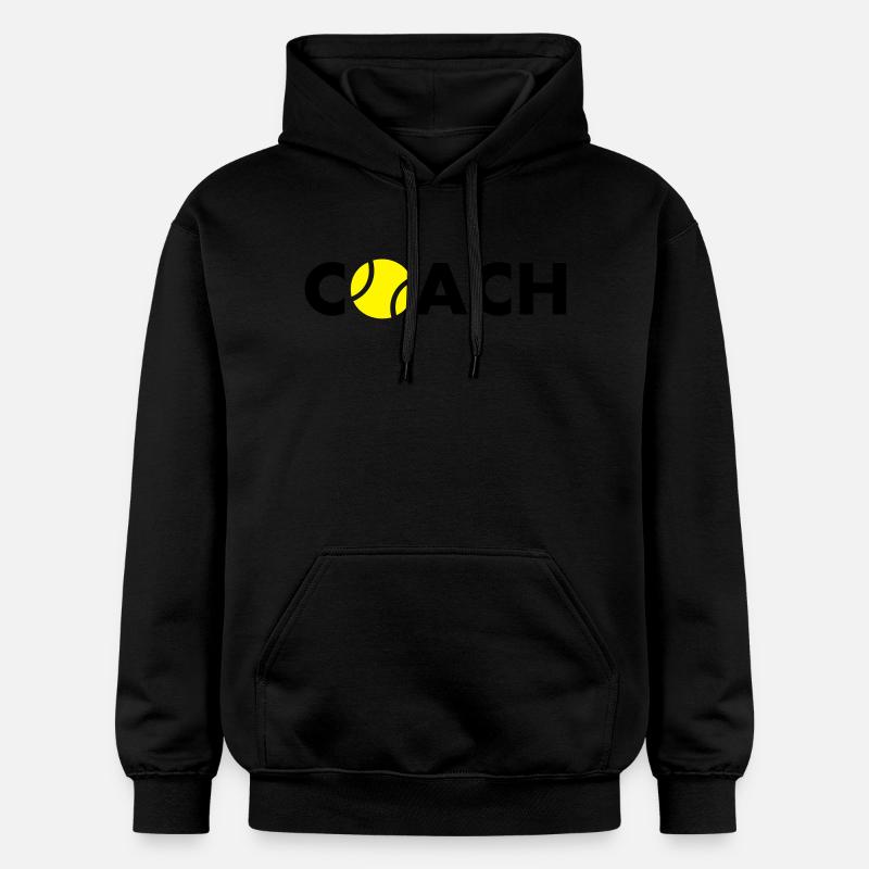 tennis coach - Sweat à capuche Softstyle® Gildan Unisexe - noir