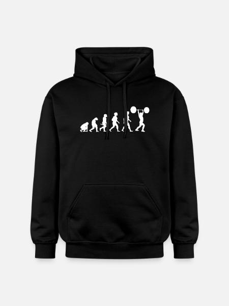 Evolution Weightlifting Weightlifting Bodybuilding - Gildan Unisex Softstyle® Midweight Hoodie - black