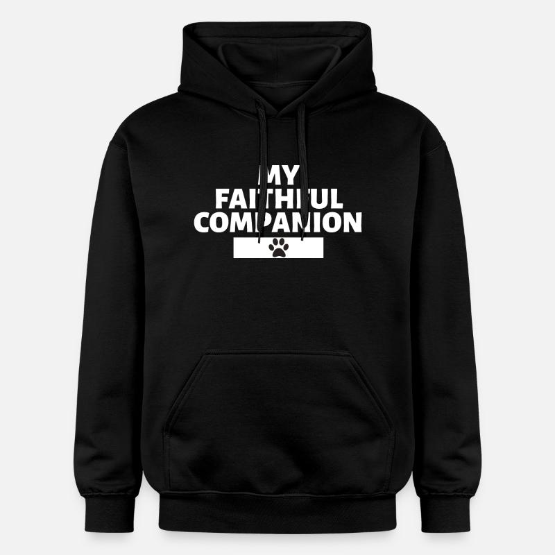 Mon fidèle compagnon - Sweat à capuche Softstyle® Gildan Unisexe - noir